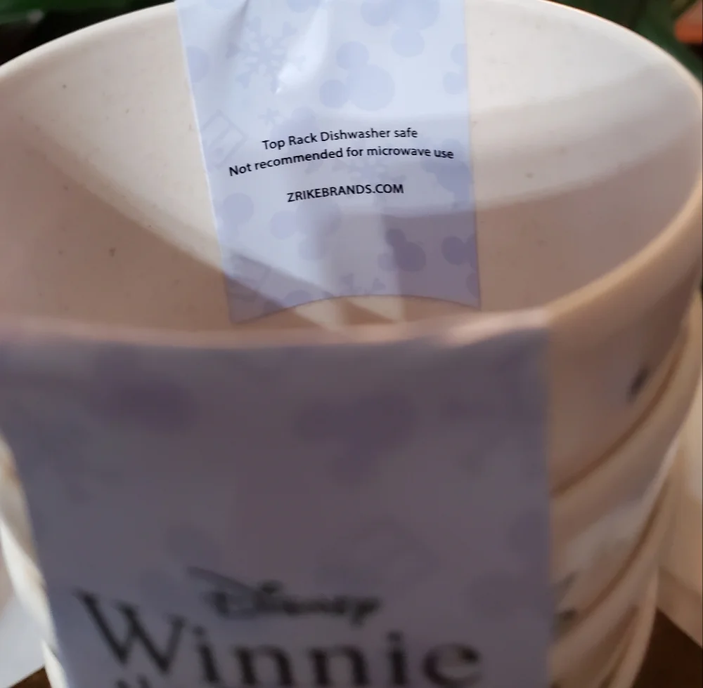 Disney Winnie the Pooh Christmas Bamboo Cups 4 pack